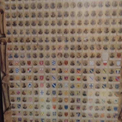 Framed Print of Historical Lineage of Catholic Popes