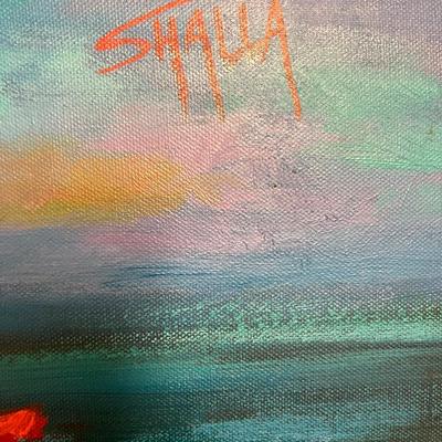 3’ x 3’ Large beach Painting by Shalla