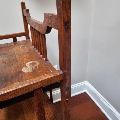 Vintage Oak Display Stand (DR-JS)
