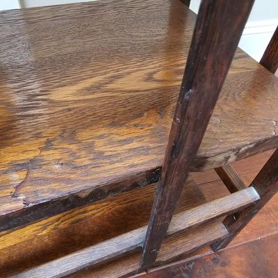 Vintage Oak Display Stand (DR-JS)