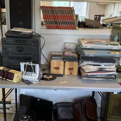 Stereo CDs, Albums, cameras