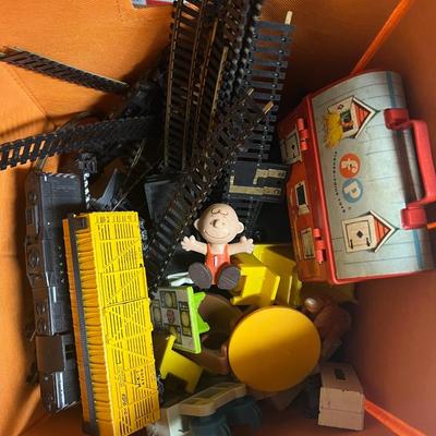 Variety of Vintage Metal Trains and Tracks, etc