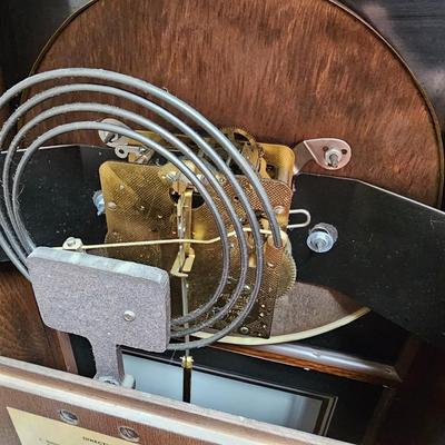 Howard Miller Oak Cabinet Regulator Style Clock (DR-JS)
