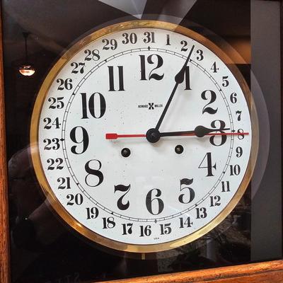 Howard Miller Oak Cabinet Regulator Style Clock (DR-JS)