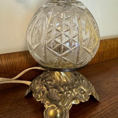 Brass Crystal Lamp