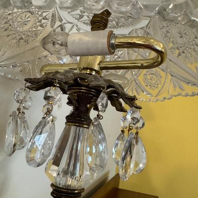 Brass Crystal Lamp