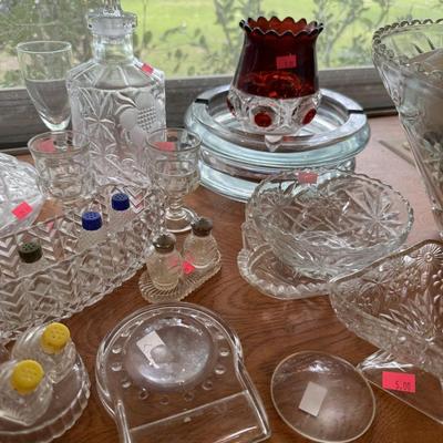 Glass party ware