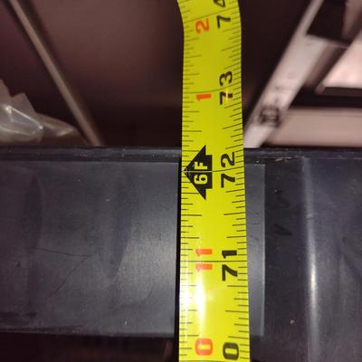Composite Five Shelf Unit- Measures Approx 36" Wide, 12" Deep, 72" Tall (No Contents)