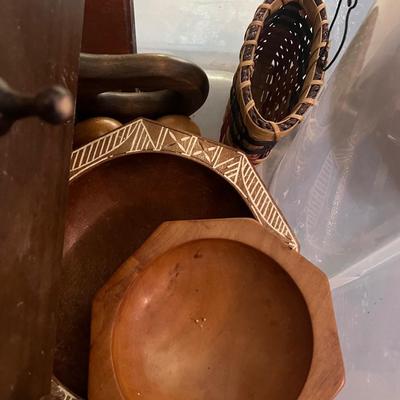 Variety of Wood Art, Decor, and Other Household items