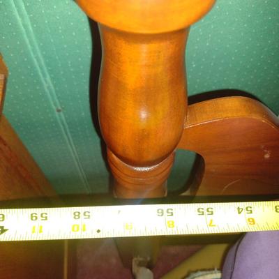 Full Size Bed with Wooden Head and Foot Boards