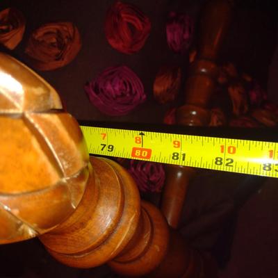 Full Size Bed with Wooden Head and Foot Boards