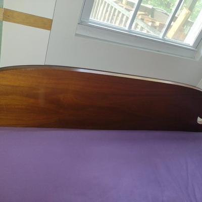 Full Size Bed with Wooden Head and Foot Boards