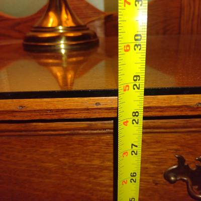 Wooden Wash Stand- Approx 31" Wide, 16 3/4" Deep (No Contents)