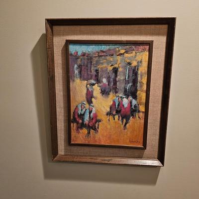 Samuel Grodensky Signed Oil Painting (D-JS)