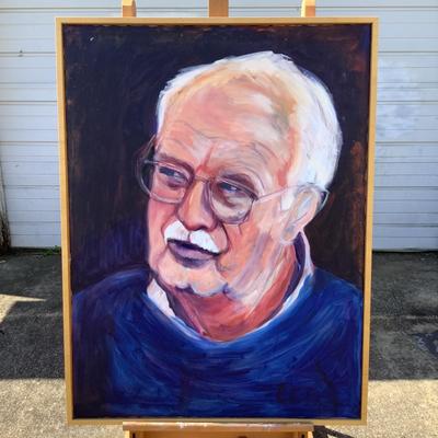 129 "Warren The Pediatrician" Portrait 1990 Oil on Canvas by Ellen Into