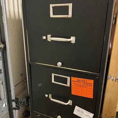 Black Metal Filing Cabinet
