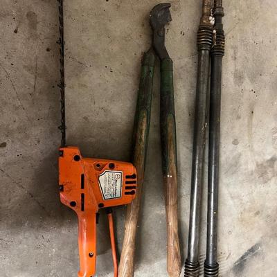 Black & Decker Electric Hedge Trimmer, etc