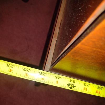 Wooden Two Tier Telephone Table with Stretcher Shelf