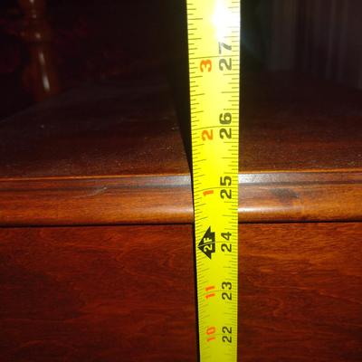 Wooden Two Tier Telephone Table with Stretcher Shelf