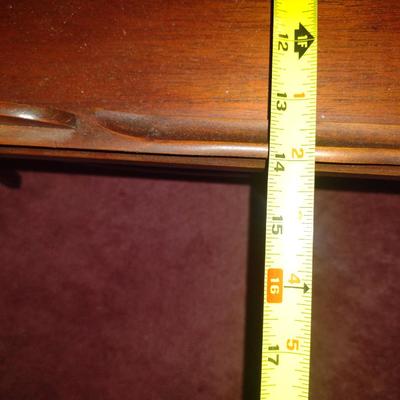 Wooden Two Tier Telephone Table with Stretcher Shelf