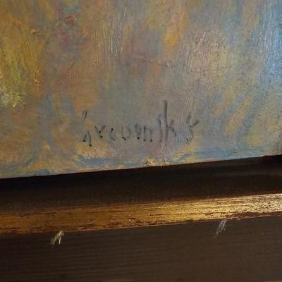 Framed/Signed Oil Painting by Samuel Grodensky (D-JS)