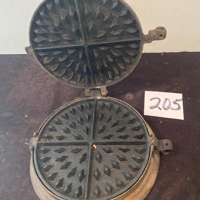 Vintage Cast Iron Waffle Maker