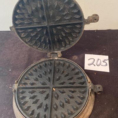 Vintage Cast Iron Waffle Maker