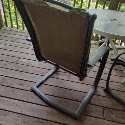 Patio Furniture Set- Four Chairs with Round Table