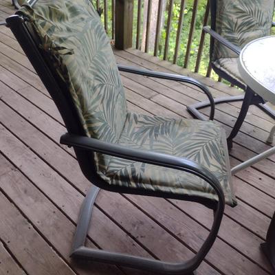 Patio Furniture Set- Four Chairs with Round Table
