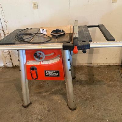 Fire Storm Table Saw