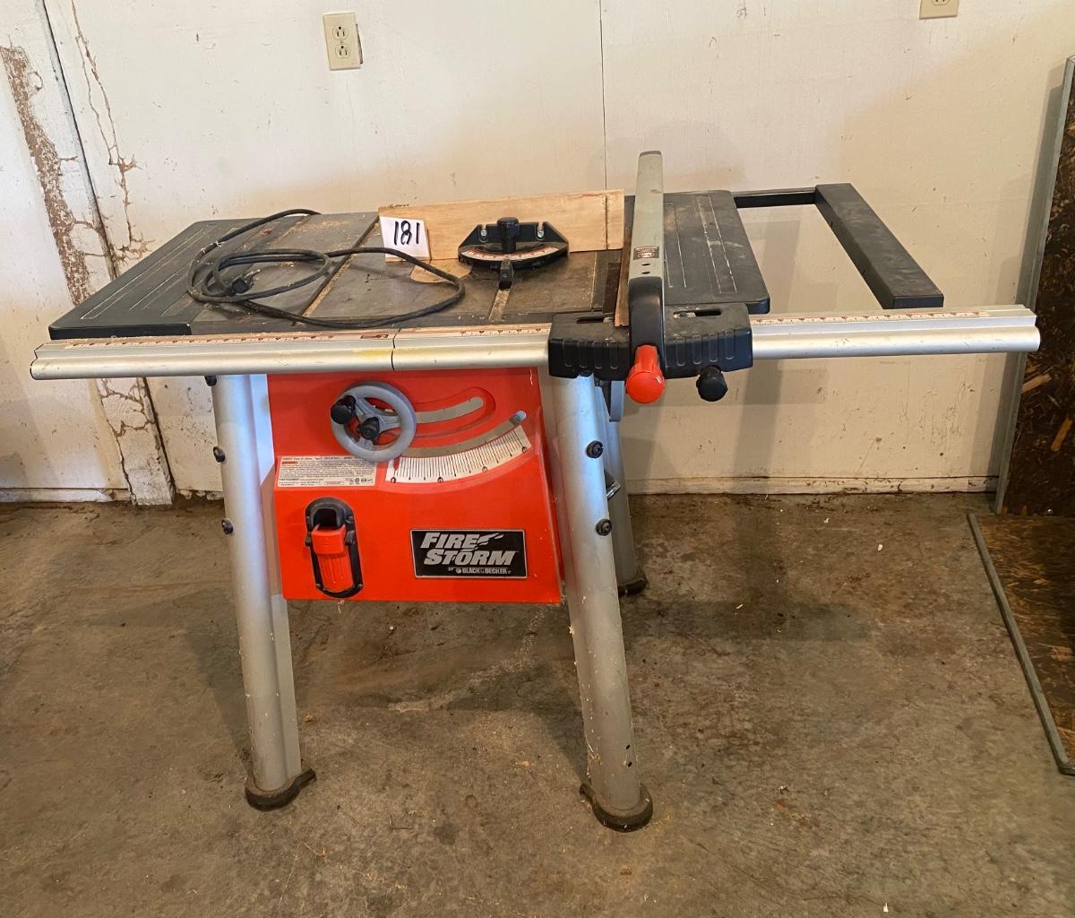 Fire Storm Table Saw