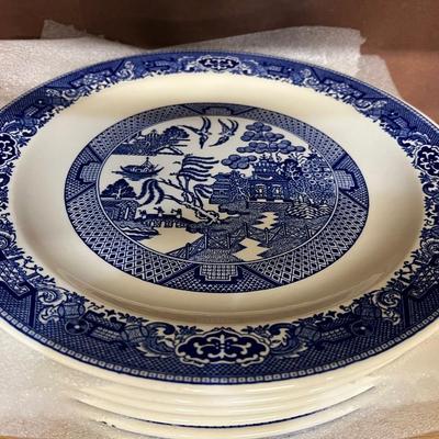 12” Blue Asian Style Platters