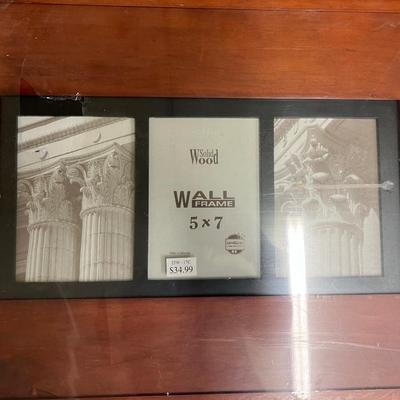 Solid Wood Triple 5 x 7 Picture Frame