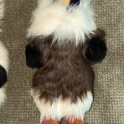56 PAIR ALASkA WALL DOLL FROM FUR & REINDEER HOOVES