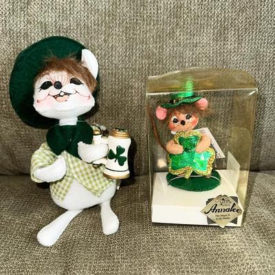 61 ANNALEE ST. PATRICKS DAY DOLLS SHAMROCK STEIN