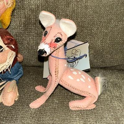 62 ANNALEE DOLLS VALENTINE DUCK SCARECROW BABY DEER FAWN
