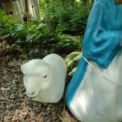 Large, Lighted Blow Mold Nativity Set for Lawn