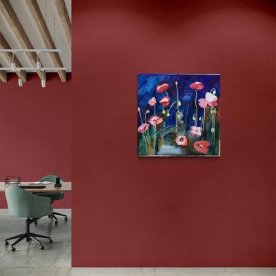 133 "Poppy Field" 2005 Oil on Canvas by Ellen Into