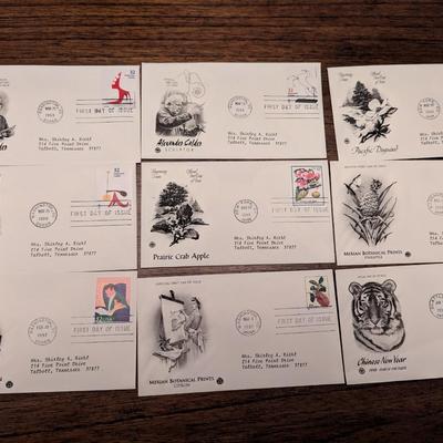 15 - 1990's First Day Of Issue Envelopes & Display Cards Bugs Bunny Chinese New Year Lot 1