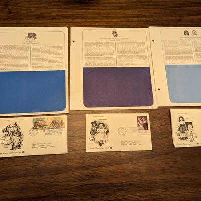 14 - 1990's First Day Of Issue Envelopes & Display Cards Some Included Classic American Dolls Lot 2