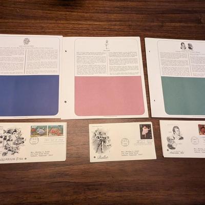 13 - 1990's First Day Issues Envelopes & Display Cards American Art Aquarium Fish Lot 4