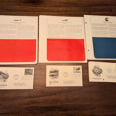 28 - 1990's First Day Issue Envelopes & Display Cards American Aircraft Endangered Species Lot 7
