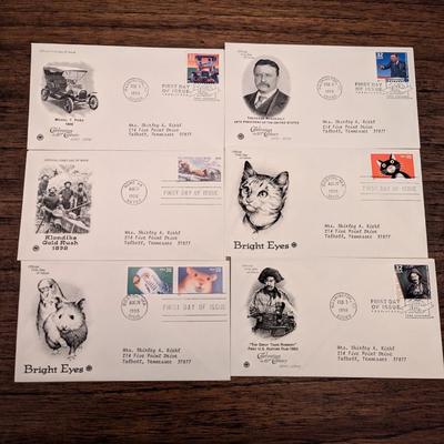 12 - 1990's First Day Issue Envelopes & Display Cards Some Include Cycling Christmas Lot 8