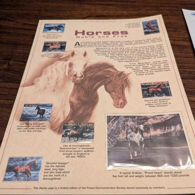 Horses Noble & Free World Of Stamps Collectible Series