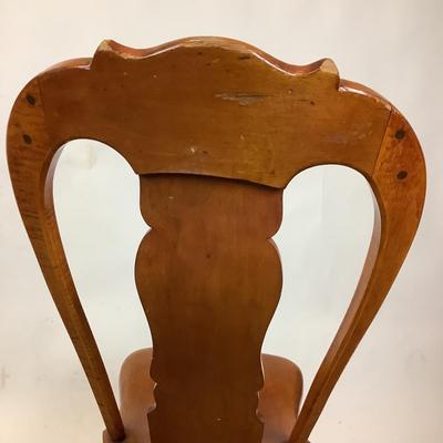 1166 Antique Balloon Back Maple Rocking Chair