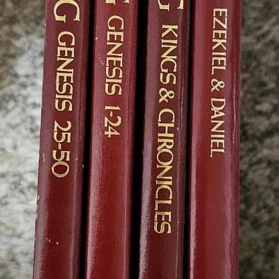 1970s Book Lot Bible and Bible 4 Volume Study Books