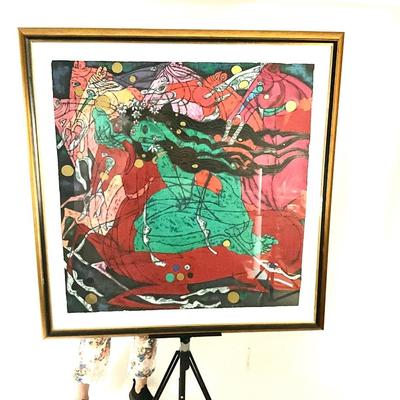 1170 The "Emerald Lady Signed and Numbered Artists Proof Lithograph by Tiefong Jiang