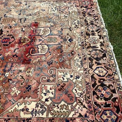 1172 Large Hand Knotted Oriental Rug 12'4" x 9'8"