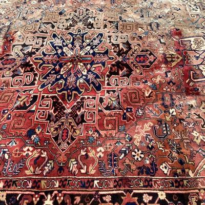 1172 Large Hand Knotted Oriental Rug 12'4" x 9'8"