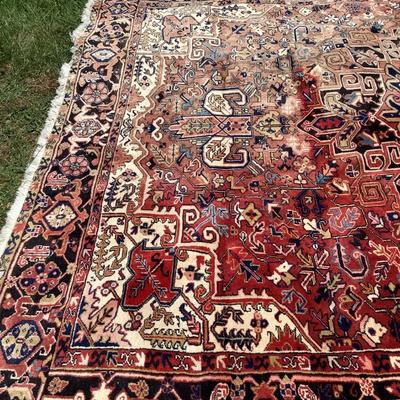 1172 Large Hand Knotted Oriental Rug 12'4" x 9'8"